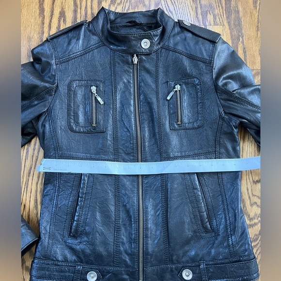 Real lambskin leather jacket - Picture 7 of 9